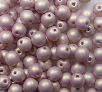 04-R-92982 round beads 4 mm Neon Brown color 92982