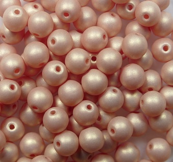 04-R-92983 round beads 4 mm Neon Chocolate color 92983