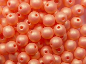 04-R-92985 Neon Dark Orange Round 4 mm. 100 Pc. - Afbeelding 1