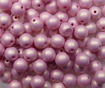 04-R-92988 round beads 4 mm Neon Maroon color 92988