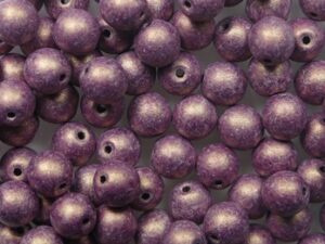 04-R-92989 Neon Mauve Round 4 mm. 100 Pc. - Afbeelding 1