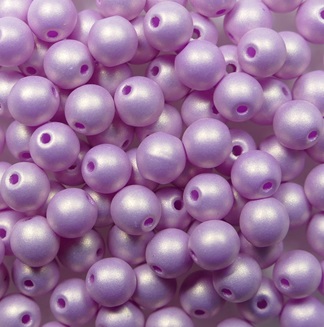 04-R-92990 round beads 4 mm Neon Lavender color 92990