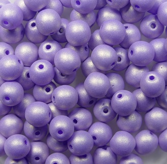 04-R-92992 round beads 4 mm Neon Grape color 92992