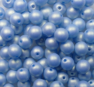 04-R-92994 round beads 4 mm Neon Ice Blue color 92994