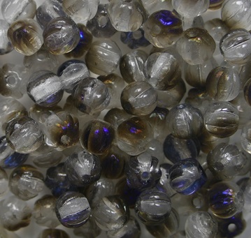 MB-04-00030-22201 Melon Beads 4 mm Crystal Azuro color 00030-22201