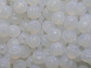 MB-04-01000 White Opal Melon Beads 50 Pc. - Afbeelding 1