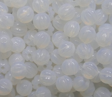 MB-04-01000 Melon Beads 4 mm White Opal color 01000