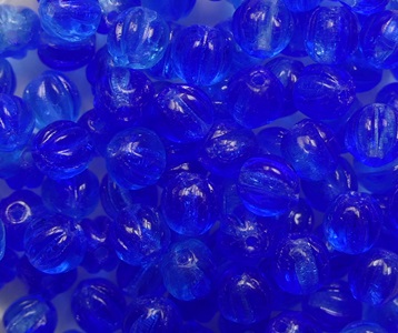 MB-04-3XXXX Melon Beads 4 mm Transparent Aqua Sapphire Melee color 3XXXX