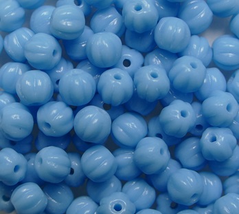 MB-04-63030 Melon Beads 4 mm Opaque Blue Turquoise color 63030
