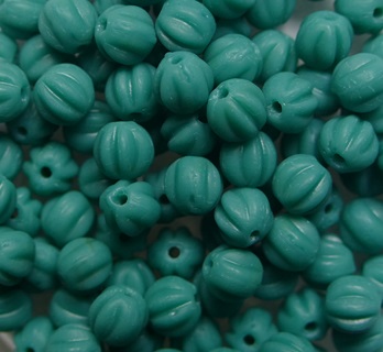 MB-04-63150-84110 Melon Beads 4 mm Opaque Matte Persian Turquoise color 63150-84110