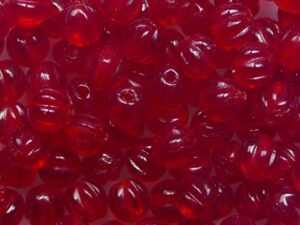 MB-04-90090 Siam Ruby Melon Beads 50 Pc. - Afbeelding 1