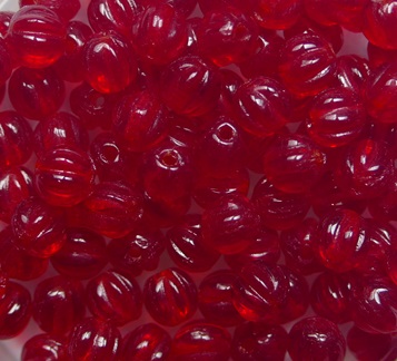 MB-04-90090 Melon Beads 4 mm Siam Ruby color 90090