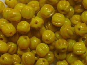 MB-04-x1422 Curry Melon Beads 50 Pc. - Afbeelding 1