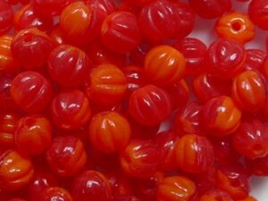 MB-04-x1433 Fire Opal Melon Beads 50 Pc. - Afbeelding 1