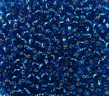 tr-11-0023bd toho rocailles 11-0 silver lined aqua color 23bd