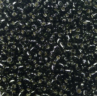 tr-11-0029c toho rocailles 11-0 silver lined dark black diamond color 29c