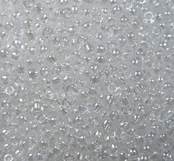 tr-11-0101 toho rocailles 11-0 transparent lustered crystal color 101