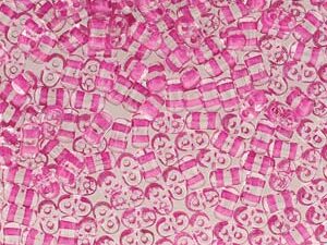 BO-00030-44877 Bi-Bo Beads Crystal Pink Lined 10 gram - Afbeelding 1
