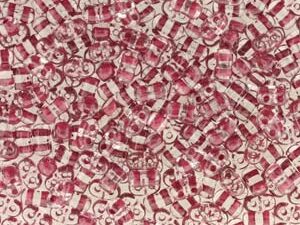 BO-00030-44898 Bi-Bo Beads Crystal Red Lined 10 gram