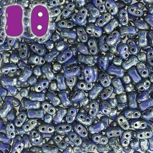 BO52-33050-43400 Bi-Bo opaque Royal Blue Silver Picasso