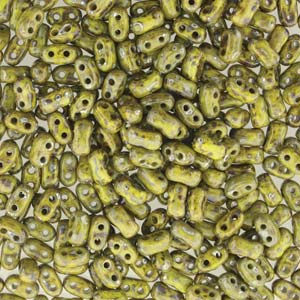 BO52-53410-43400 Bi-Bo Opaque Olivine Silver Picasso