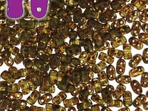 BO-60020-86805 Bi-Bo Beads Aquamarine Dark Travertin 10 gram