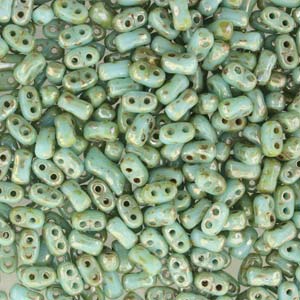 BO52-63030-43400 Bi-Bo Opaque Blue Turquoise Silver Picasso
