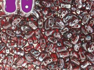 BO-90080-43400 Bi-Bo Beads Siam Ruby Silver Picasso 10 gram