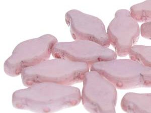 NV-03000-14494 Chalk White Lila Luster Navette Beads 10 gram