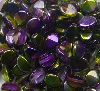 PI-00030-95000 Pinch Bead 5x3 mm Crystal Magic Orchid color 00030-95000