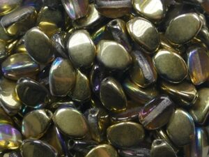 PI-00030-98536 Crystal Golden Rainbow Pinch beads. 10 gram
