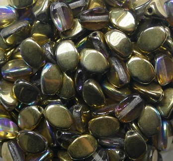 PI-00030-98536 Pinch Bead 5x3 mm Crystal Golden Rainbow color 00030-98536