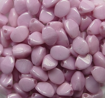PI-03000-14494 Pinch Bead 5x3 mm Chalk White Lila Luster color 03000-14494