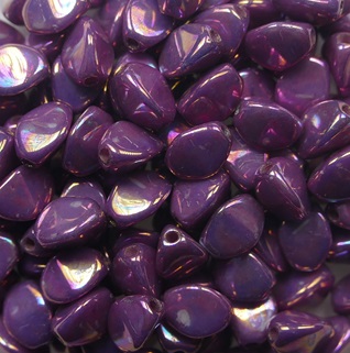 PI-03000-15781 Pinch Bead 5x3 mm Chalk White Iris color 03000-15781