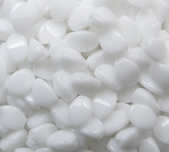 PI-03000 Pinch Bead 5x3 mm Chalk White color 03000