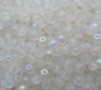 03-R-00030-28771 Matte Crystal AB Round 3 mm. 100 Pc. color 00030-28771