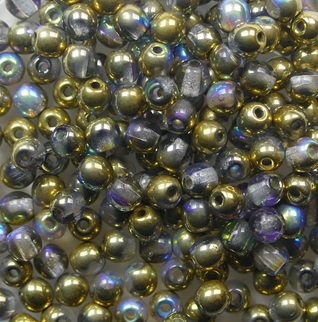 03-R-00030-98536 Crystal Golden Rainbow Round 3 mm. 100 Pc. color 00030-98536