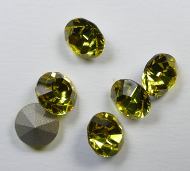 PrC-39-CIT Citrine Preciosa Maxima Chatons SS39, 8 mm