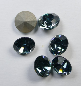 PrC-39-SASM Smoked Sapphire Preciosa Maxima Chatons SS39, 8 mm