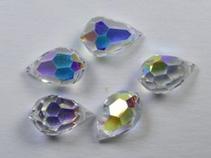 PrD-681-6-CAB Crystal AB Preciosa Drop, 6x10 mm