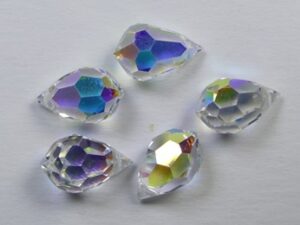 PrD-681-6-CAB Crystal AB Preciosa Drop, 6x10 mm - Afbeelding 1
