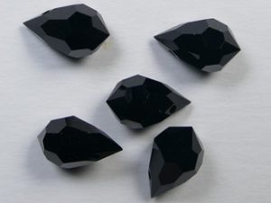 PrD-681-6-JET Jet Preciosa Drop, 6x10 mm - Afbeelding 1