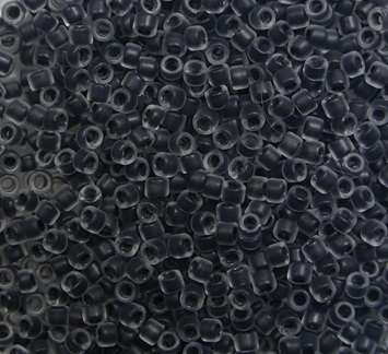 TT-01-0344FM Frosted Black Lined Crystal Toho Treasures 11-0 color 344FM