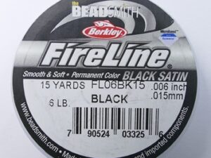 FL06BS15 Fireline Black Satin 6 LB. 0.15 mm. 15 Yards