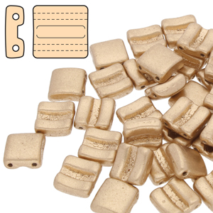 FX-00030-01710 Matte metallic Flax Fixer Beads 8x7 mm Horizontaal color 00030-01710