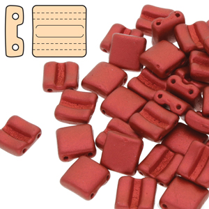FX-03000-01890 Lava Red Fixer Beads 8x7 mm Horizontaal color 03000-01890