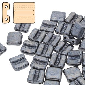 FX-23980-14400 Jet Hematite Fixer Beads 8x7 mm Horizontaal color 23980-14400