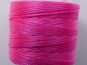 SL-210-NP Neon Pink S-Lon TEX 210 Superlon Bead Cord