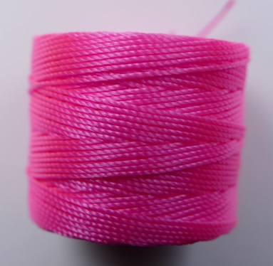 SL-210-NP Neon Pink S-Lon TEX 210 Superlon Bead Cord