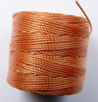 SL-210-PK Pumpkin S-Lon TEX 210 Superlon Bead Cord
